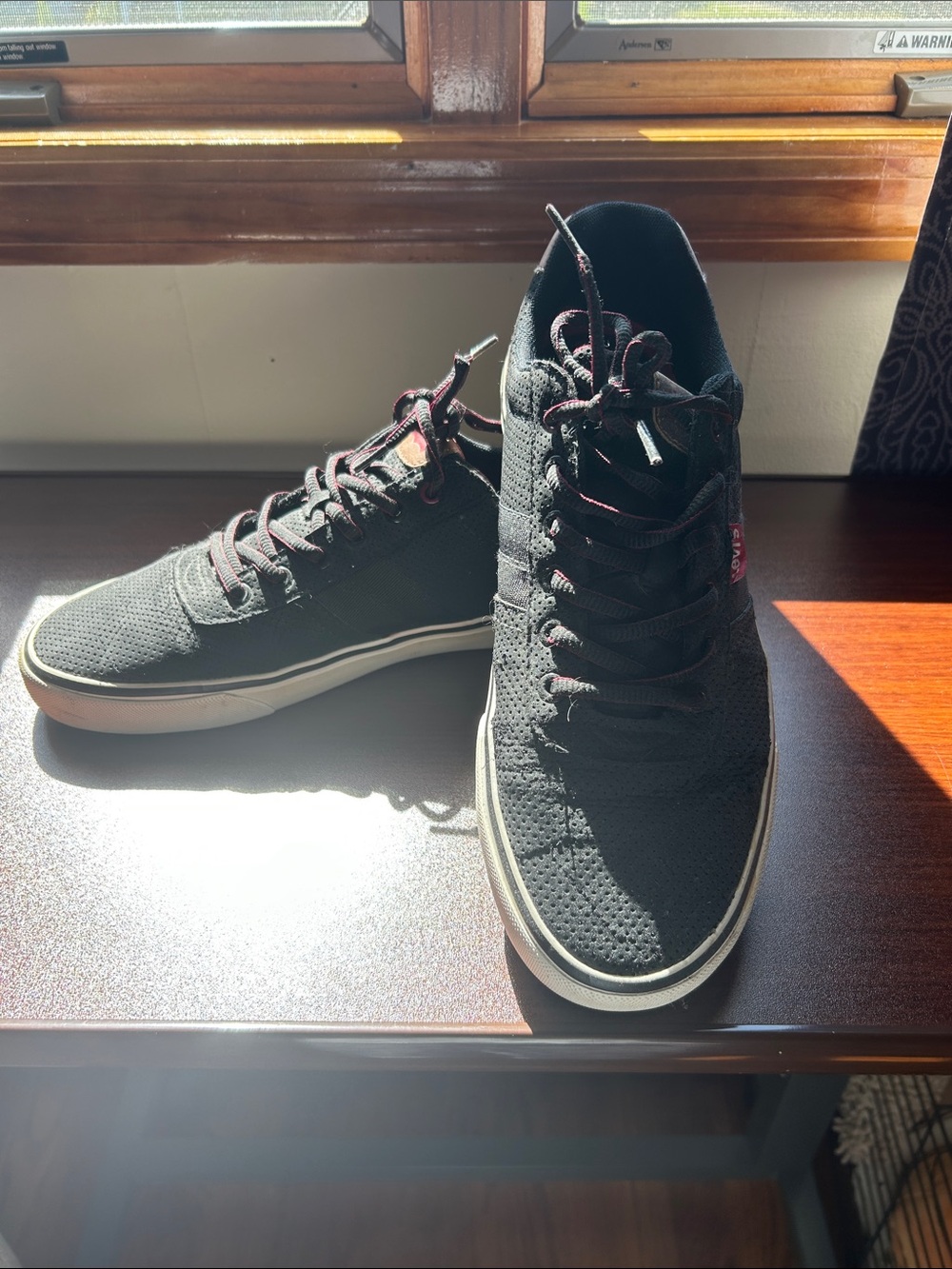 Levi's Black High-Top Sneakers with White Midsole